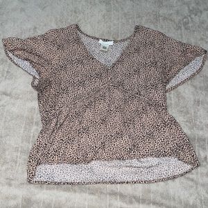 Cute animal print blouse